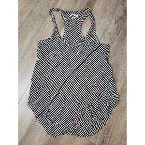 Isabel Marant Etoile Women's L (40) Sheer Zebra Pink Dress Tank Top *Stained*